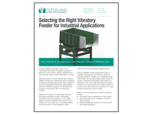 White Paper: Choosing the Proper Vibratory Feeder for Industrial Applications
